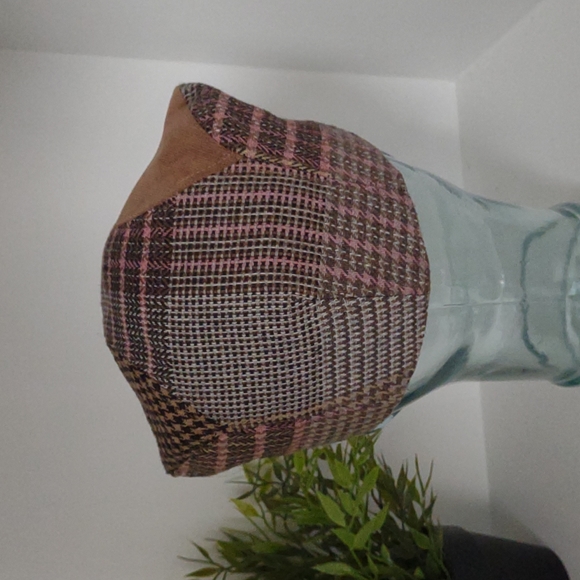 Newsboy Hat Tweed Houndstooth Corduroy Pink Brown Tan Black - Picture 5 of 10